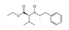 ethylN-chloro-N-(1-phenylpropan-2-yl)-L-valinate Structure