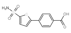 4-(5-氨基磺酰基噻吩-2-基)苯甲酸结构式