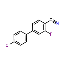 4'-CHLORO-3'-FLUORO[1,1'-BIPHENYL]-4-CARBONITRILE structure