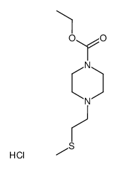 1-ethoxycarbonyl-4-(2-methylthioethyl)piperazine hydrochloride Structure