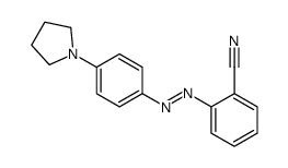 2-[(4-pyrrolidin-1-ylphenyl)diazenyl]benzonitrile Structure