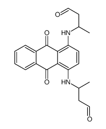 3-[[9,10-dioxo-4-(4-oxobutan-2-ylamino)anthracen-1-yl]amino]butanal Structure