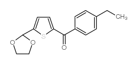 5-(1,3-DIOXOLAN-2-YL)-2-(4-ETHYLBENZOYL)THIOPHENE Structure