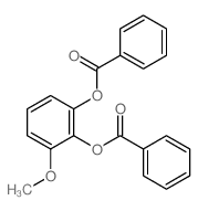 1,2-Benzenediol,3-methoxy-, 1,2-dibenzoate Structure