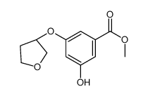 methyl 3-hydroxy-5-[(3S)-oxolan-3-yl]oxybenzoate结构式