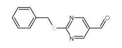 2-benzylsulfanylpyrimidine-5-carbaldehyde Structure