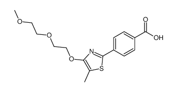 4-[4-[2-(2-methoxyethoxy)ethoxy]-5-methyl-1,3-thiazol-2-yl]benzoic acid Structure