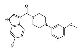 (6-chloro-1H-indol-3-yl)-[4-(3-methoxyphenyl)piperazin-1-yl]methanone Structure