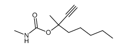 Carbamic acid, methyl-, 1-methyl-1-pentyl-2-propynyl ester (6CI) Structure