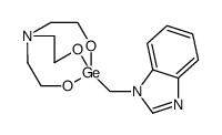 5-(benzimidazol-1-ylmethyl)-4,6,11-trioxa-1-aza-5-germabicyclo[3.3.3]undecane Structure