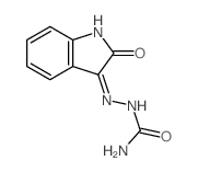 Hydrazinecarboxamide,2-(1,2-dihydro-2-oxo-3H-indol-3-ylidene)- structure