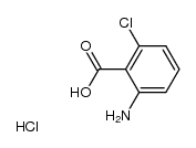 2-AMINO-6-CHLOROBENZOIC ACID, HYDROCHLORIDE结构式