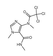 4-(N-trichloroacetyl-N-methylamino)-1-methyl-5-methylaminocarbonylimidazole结构式