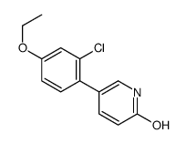 5-(2-chloro-4-ethoxyphenyl)-1H-pyridin-2-one结构式