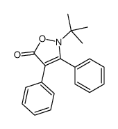 2-tert-butyl-3,4-diphenyl-1,2-oxazol-5-one结构式