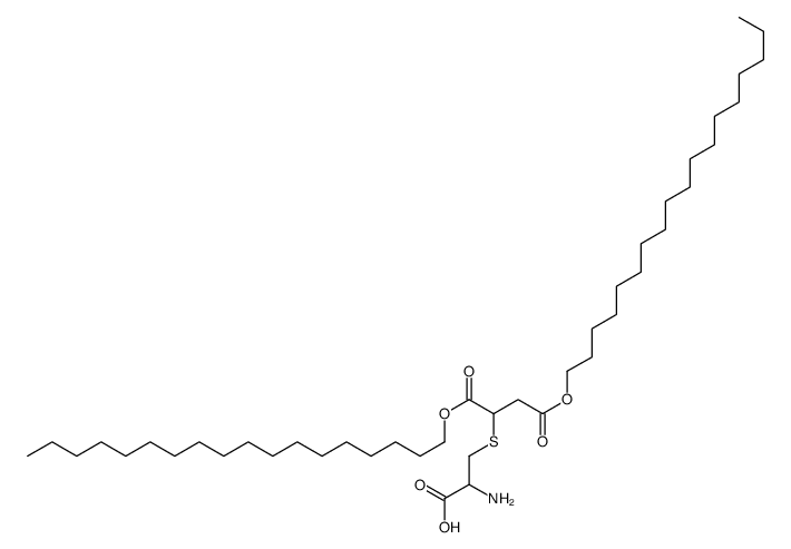 2-amino-3-(1,4-dioctadecoxy-1,4-dioxobutan-2-yl)sulfanylpropanoic acid Structure