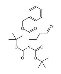 Benzyl N,N-bis{[(2-methyl-2-propanyl)oxy]carbonyl}-5-oxo-L-norval inate Structure