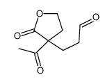 3-(3-acetyl-2-oxooxolan-3-yl)propanal结构式