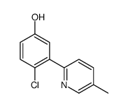 4-chloro-3-(5-methylpyridin-2-yl)phenol Structure