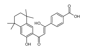 4-(1-羟基-3-氧-3-(5,6,7,8-四氢-3-羟基-5,5,8,8-四甲基-2-萘基)-1-丙烯基)苯甲酸结构式