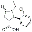 (2R,3R)-2-(2-CHLORO-PHENYL)-1-ETHYL-5-OXO-PYRROLIDINE-3-CARBOXYLIC ACID结构式