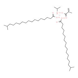 16-methylheptadecanoic acid; 2-methylprop-2-enoic acid; propan-2-ol; titanium结构式