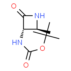 4(S)-Methyl-3(S)--2-oxo-1-aminoazetidine结构式