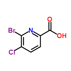 6-bromo-5-chloropyridine-2-carboxylic acid Structure