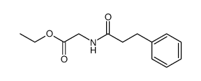 ethyl N-(3-phenylpropanoyl)glycinate Structure