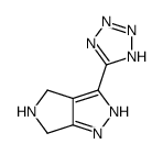 3-(1H-tetrazol-5-yl)-2,4,5,6-tetrahydropyrrolo[3,4-c]pyrazole Structure