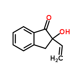 2-HYDROXY-2-VINYL-INDAN-1-ONE结构式