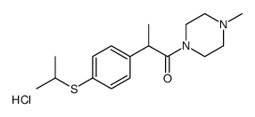 2-(4-(2-Propylthio)phenyl)propiono(4-methylpiperazide) hydrochloride Structure