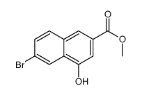 Methyl 6-bromo-4-hydroxy-2-naphthoate Structure