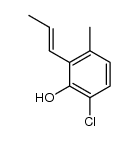 (E)-6-chloro-3-methyl-2-(prop-1-enyl)phenol Structure