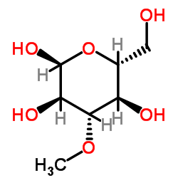 3-O-Methyl-α-D-glucopyranose Structure