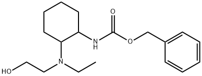 {2-[Ethyl-(2-hydroxy-ethyl)-amino]-cyclohexyl}-carbamic acid benzyl ester Structure
