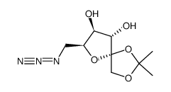 6-deoxy-6-azido-1,2-O-isopropylidene-L-sorbofuranose结构式