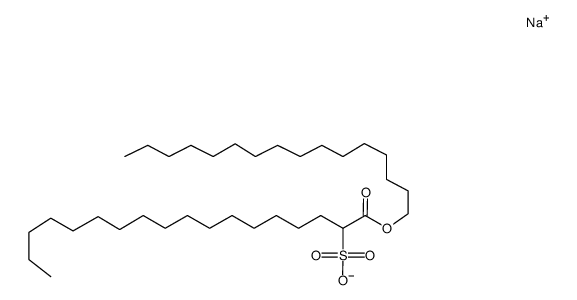 1-hexadecyloxycarbonyl-heptadecane-1-sulfonic acid , sodium-salt Structure