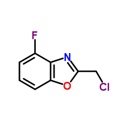 2-(Chloromethyl)-4-fluoro-1,3-benzoxazole结构式