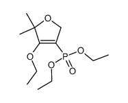 2,2-dimethyl-3-ethoxy-4-(diethylphosphono)-2,5-dihydrofuran Structure