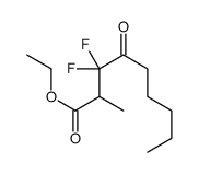 ethyl 3,3-difluoro-2-methyl-4-oxononanoate结构式