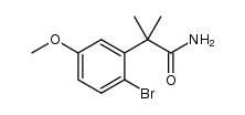 2-(2-bromo-5-methoxyphenyl)-2-methylpropanamide Structure