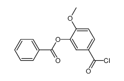 3-benzoyloxy-4-methoxybenzoyl chloride Structure