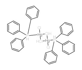 Di-.μ.-chlorobis[chloro-triphenylphosphine-mercury(II)] Structure