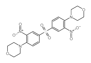 Morpholine,4,4'-[sulfonylbis(2-nitro-p-phenylene)]di- (8CI) Structure