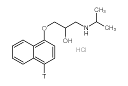 DL-普萘洛尔-(4-3H)盐酸盐结构式