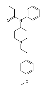 N-(1-(4-methoxyphenethyl)piperidin-4-yl)-N-phenylpropionamide Structure