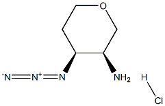 (3S,4S)-4-azidotetrahydro-2H-pyran-3-amine hydrochloride Structure