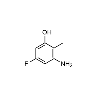 3-Amino-5-fluoro-2-methylphenol Structure