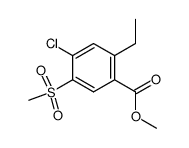 methyl 2-ethyl-4-chloro-5-methylsulphonylbenzoate Structure